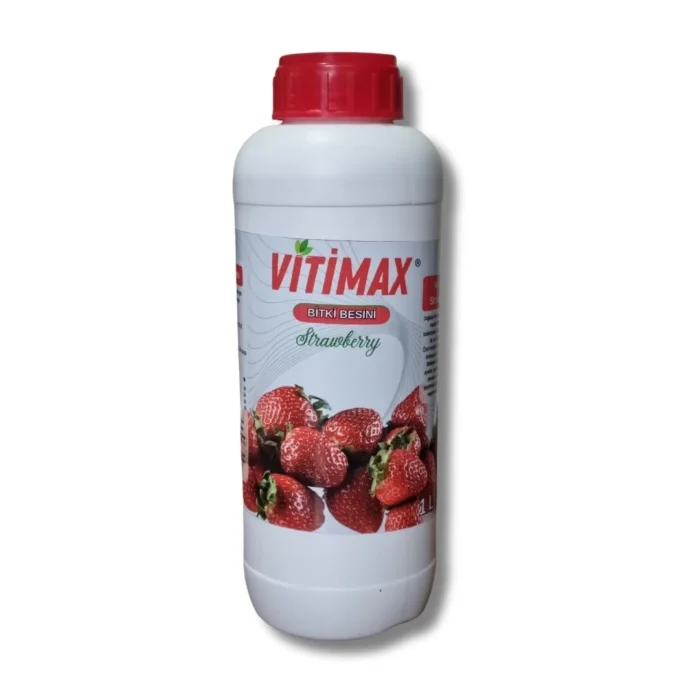 Vitimax Strawberry: Çilek İçin Özel Organomineral Bitki Besini 1 Litre - Görsel 1